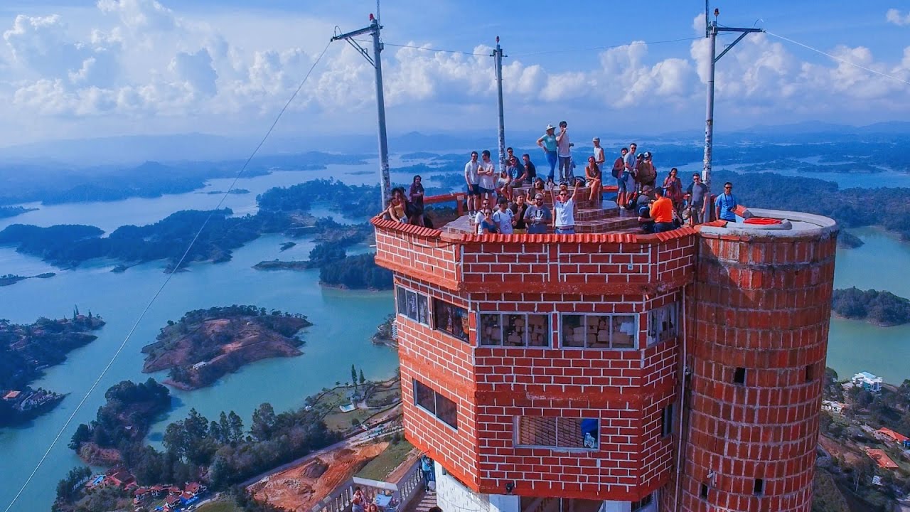 view from the rock at guatape